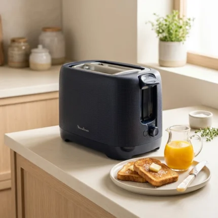 GRILLE-PAIN 2 FENTES MORNING 850 W - BLEU NUIT - MOULINEX