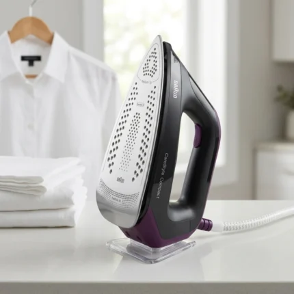 CENTRALE VAPEUR CARESTYLE 6 BARS 2400 W MODES ICARE ECO TURBO - NOIR & VIOLET - BRAUN