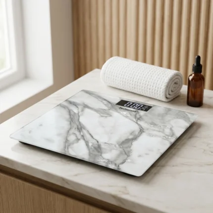 PÈSE-PERSONNE ÉLECTRONIQUE 180 KG - BLANC - TECHWOOD