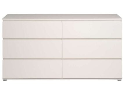 COMMODE 6 TIROIRS - BLANC