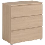 COMMODE  3 TIROIRS-CHENE – Image 2