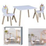 TABLE + 2 CHAISES ENFANT LICORNE – Image 2