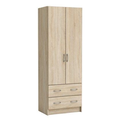 LINGERIE 2 PORTES 2 TIROIRS - CHÊNE BROSSE