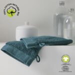 LOT DE 2 GANTS DE TOILETTE 16X21 CM EN COTON BIO - PAON – Image 2
