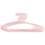 LOT DE 6 CINTRES PLASTIQUE - ROSE – Image 2