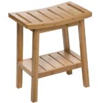 TABOURET DE SALLE DE BAIN EN BAMBOU – COLORIS NATUREL – Image 2