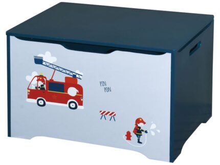COFFRE RANGEMENT POMPIER - BLEU