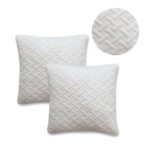 LOT DE 2 OREILLERS 60X60 CM MÉMOIRE DE FORME – Image 2