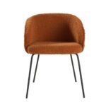 FAUTEUIL TEDDY 55X62X74 CM - CARAMEL ET MOKA – Image 2