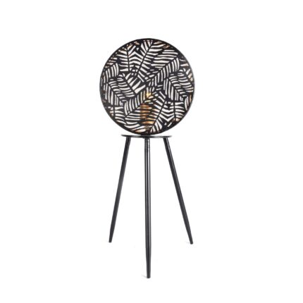 LAMPE DE TABLE - NOIR ET DORÉ