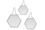 X3 MIROIR HEXAGONALE - ARGENTE – Image 2