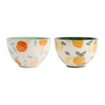 LOT DE 2 BOLS 75 CL - JAUNE ET ORANGE – Image 2