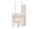 COIFFEUSE  1 TIROIR + 1 PORTE + 1 NICHE +TABOURET - CHÊNE – Image 2