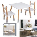 TABLE + 2 CHAISES ENFANT CRAYON – Image 2