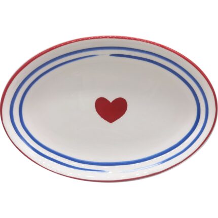 PLAT OVALE CÉRAMIQUE 30,2X24,6 CM