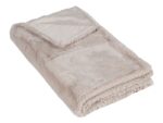 PLAID 180 X 230 CM EN POLYESTER - BEIGE – Image 2