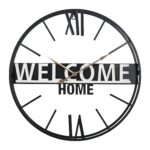 HORLOGE MURALE WELCOME EN MÉTAL – Image 2