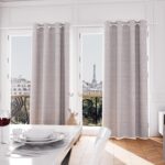 RID. 135 X 250 PIERRE - RIDEAU A OEILLETS - GRIS – Image 2
