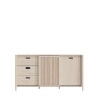 BAHUT 2 PORTES + 3 TIROIRS - CHENE – Image 2