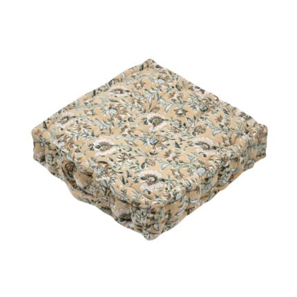 COUSSIN SOL 40 X 40 X 8 CM - 100% COTON C5 D916001 - MOUTARDE/ SHANA