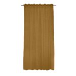 RIDEAU À OEILLETS 135X250 CM EFFET CHINÉ - OCRE – Image 2