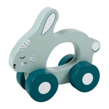 LAPIN ROULANT EN BOIS