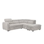 CANAPÉ D'ANGLE CONVERTIBLE AVEC COFFRE - BEIGE – Image 2