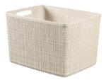 BAC DE RANGEMENT 20 L EN JUTE - BEIGE – Image 2