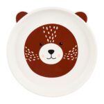 ASSIETTE 20 CM EN DOLOMITE MOTIF OURS – Image 2