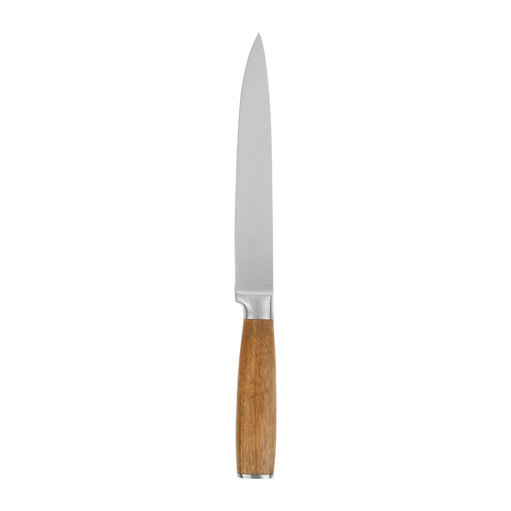 COUTEAU À TRANCHER EN INOX ET ACACIA