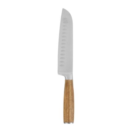COUTEAU SANTOKU EN INOX ET ACACIA