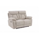 CANAPÉ 2 PLACES 2 RELAX ÉLECTRIQUES EN TISSU - BEIGE – Image 2