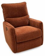 FAUTEUIL RELAX ÉLECTRIQUE EN TISSU - ORANGE – Image 2
