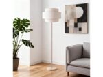 LAMPADAIRE EN MÉTAL ET LIN – Image 2
