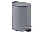 POUBELLE À PÉDALE 3 L EN MÉTAL - GRIS – Image 2