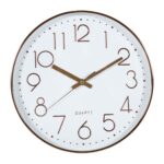 HORLOGE MURALE EN PLASTIQUE - CUIVRE – Image 2