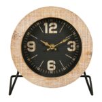 HORLOGE MURALE EN MÉTAL - NOIR – Image 2