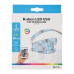 RUBAN LED 1 M RGB USB AVEC TÉLÉCOMMANDE - MULTICOLORE – Image 2
