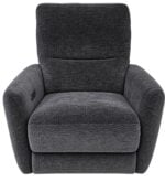 FAUTEUIL RELAX ÉLECTRIQUE EN TISSU - GRIS FONCÉ – Image 2