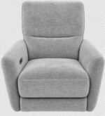 FAUTEUIL RELAX ÉLECTRIQUE EN TISSU - GRIS CLAIR – Image 2