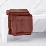 PLAID XL 150X200 CM MICROPLUSH - TERRACOTTA – Image 2