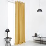 RIDEAU 140X240 CM EN POLYESTER - OCRE – Image 2