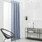 RIDEAU ISOLANT 140X240 CM EN POLYESTER - DENIM – Image 2