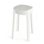 TABOURET EN PLASTIQUE - BLANC – Image 2