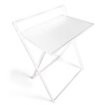 BUREAU COMPACT PLIANT EN MÉTAL - BLANC – Image 2