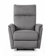 FAUTEUIL RELAX ÉLECTRIQUE RELEVEUR EN TISSU - GRIS – Image 2