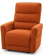 FAUTEUIL RELAX ÉLECTRIQUE EN TISSU - ORANGE – Image 2