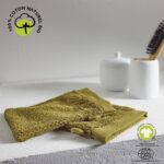 LOT DE 2 GANTS DE TOILETTE 16X21 CM EN COTON BIO - BRONZE – Image 2