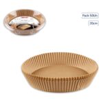 LOT DE 50 PAPIERS CUISSON 20 CM POUR AIRFRYER – Image 2