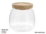 BOCAL 800 ML EN VERRE ET BAMBOU – Image 2